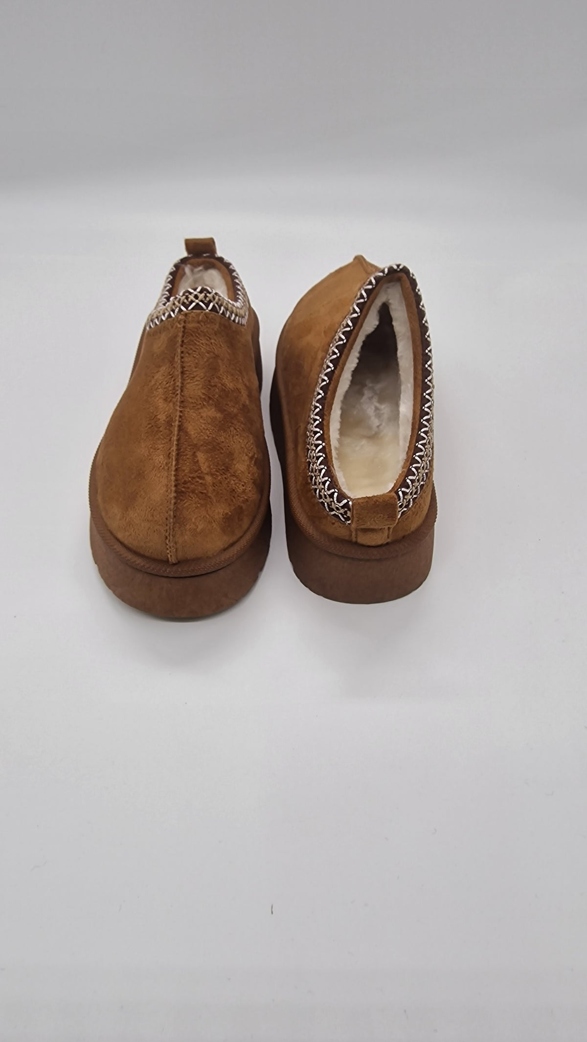 Women's Tan Suede Moccasin Slip-On