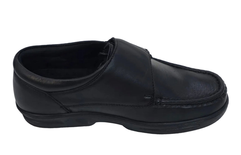 Dr Keller Black Hook-and-Loop Shoes