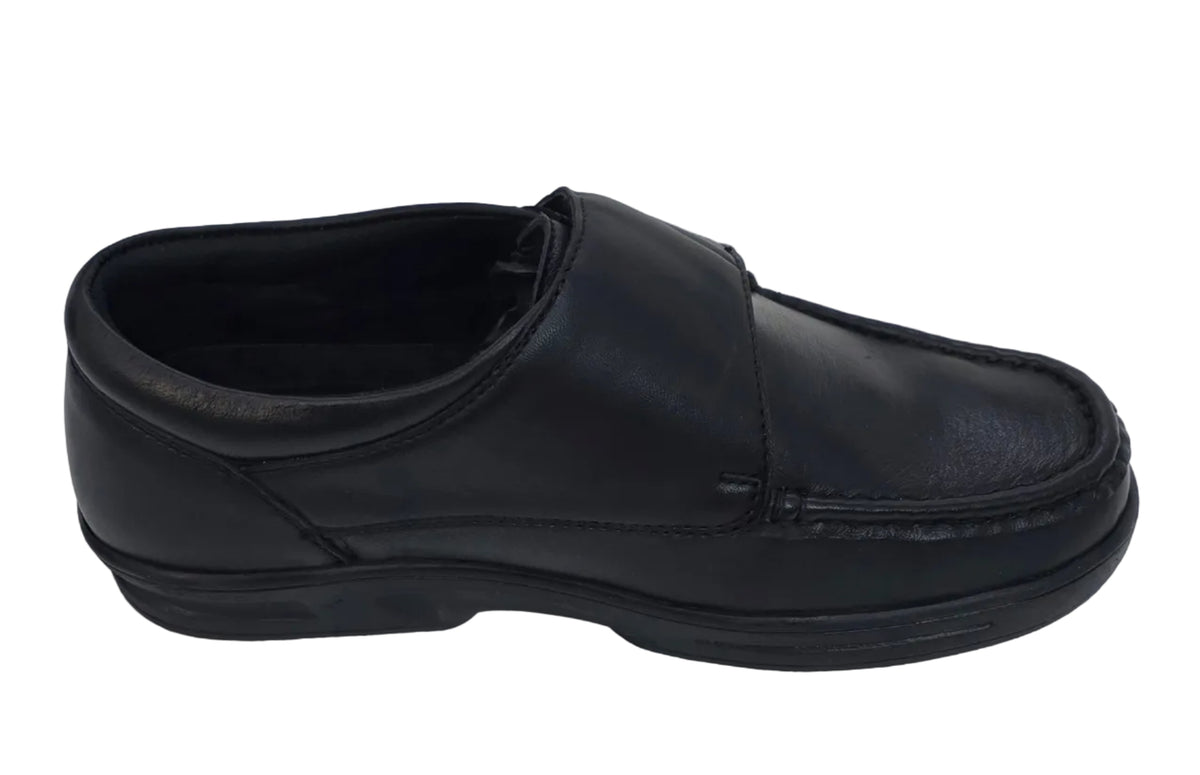 Dr Keller Black Hook-and-Loop Shoes
