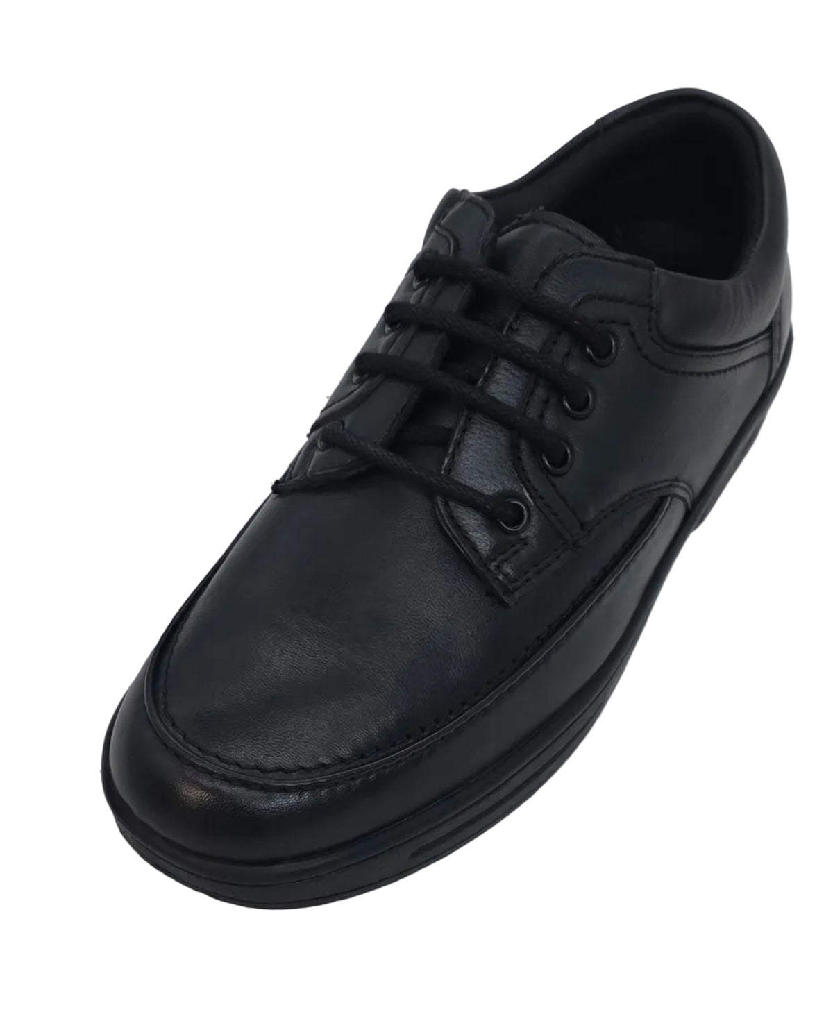 Dr Keller Black Soft Leather Lace-Up Shoes
