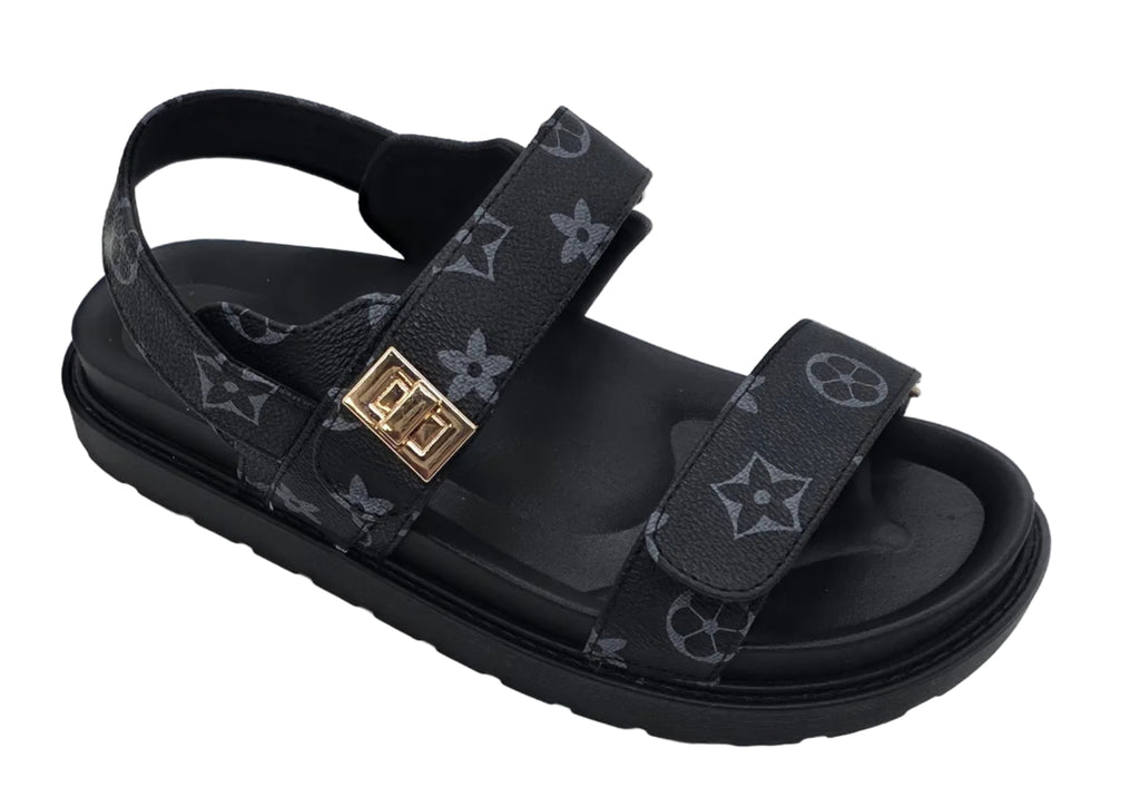 BLACK WOMENS SANDALS