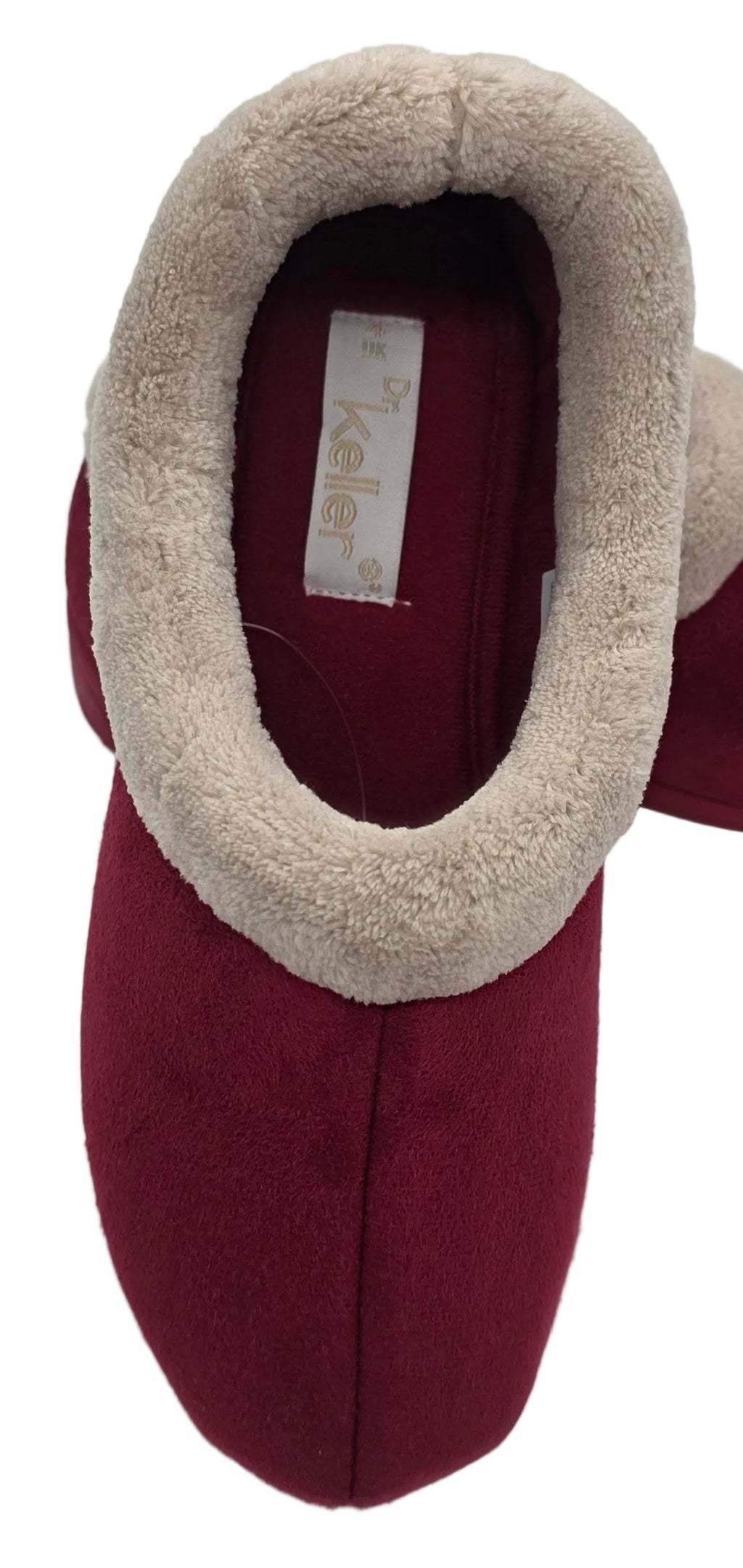 Women's Cosy Faux Fur Slippers – Burgundy