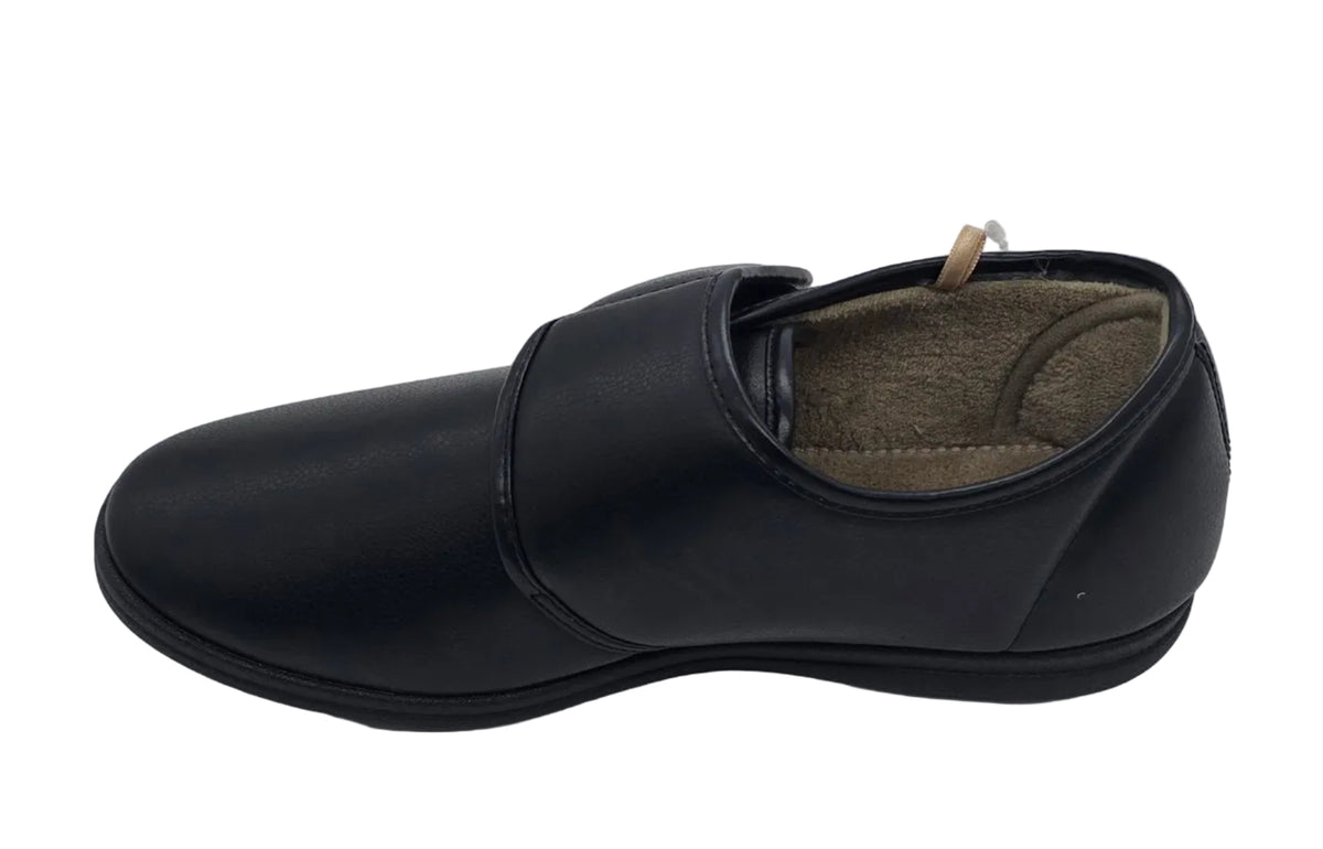 Dr. Keller Men's Velcro Comfort Shoe – Black