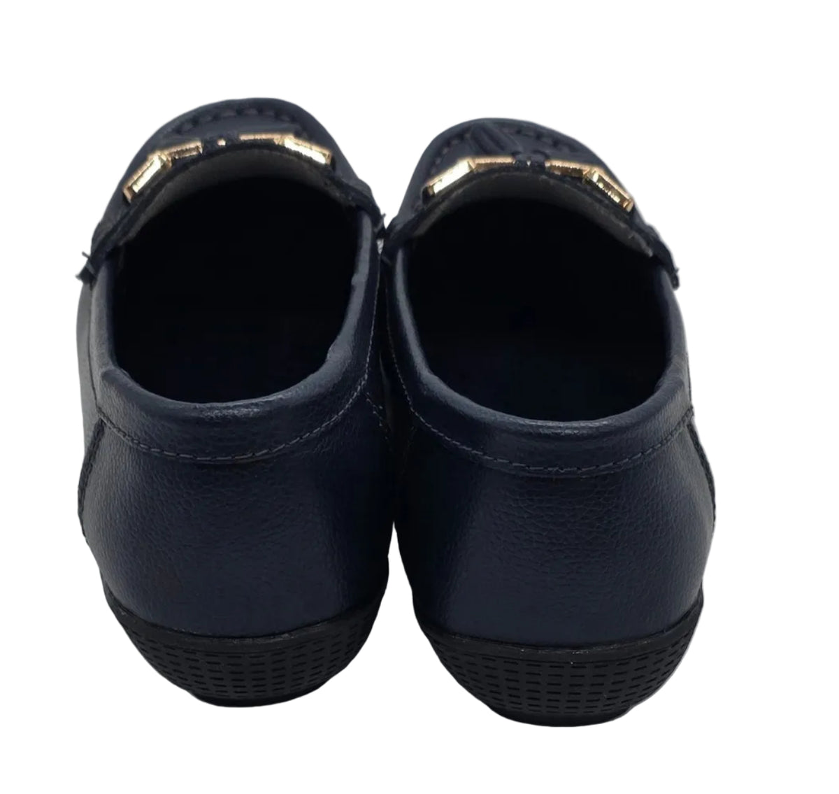 Womens, Navy Tassel & Chain Loafers