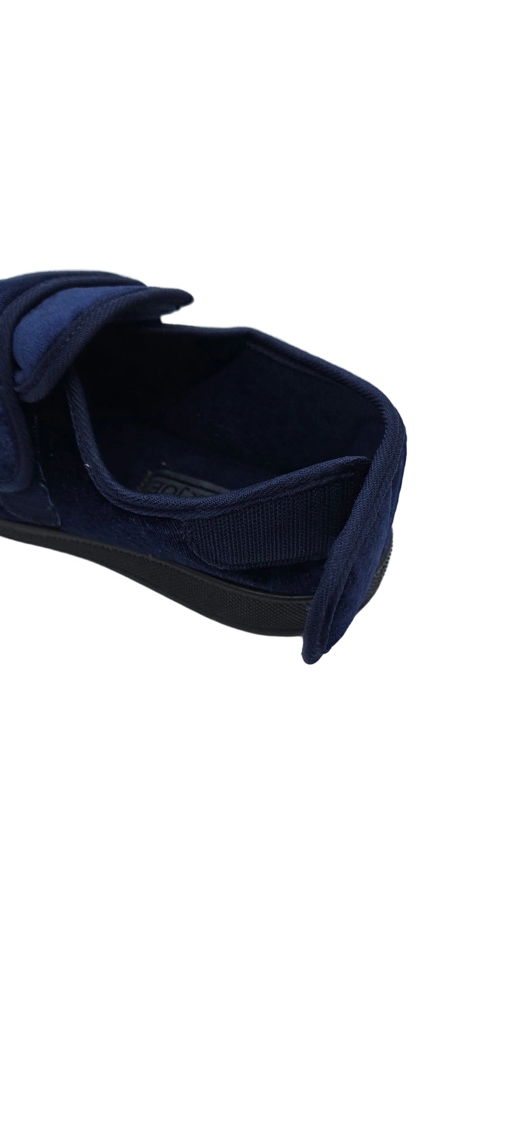 Women's Wide Fit Double Strap Touch-Fasten Slippers