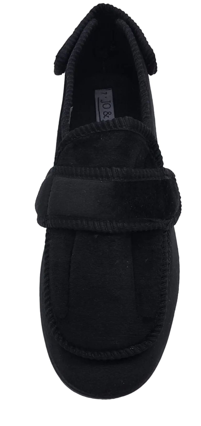 Men's Wide Fit Double Strap Touch-Fasten Slippers