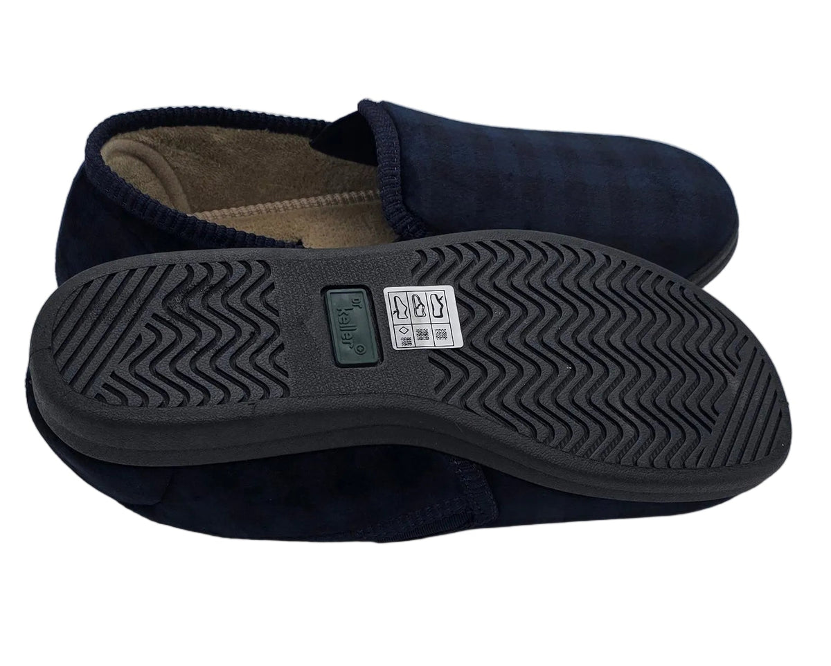 Dr Keller Men's Checked Plaid Slip-On Slippers
