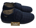 Dr Keller Navy Check Adjustable Slippers