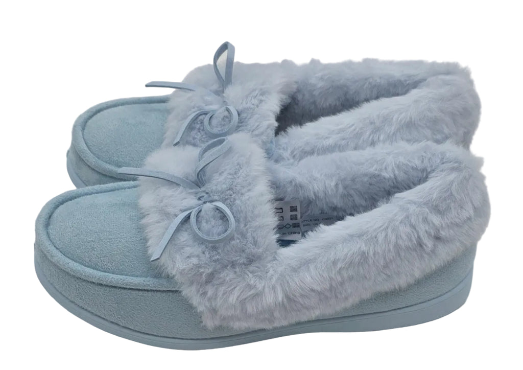 WOMENS MOCCASIN SLIPPERS